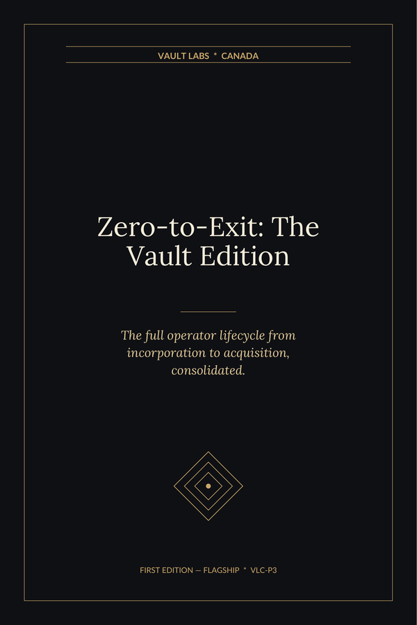 Zero-to-Exit: The Vault Edition